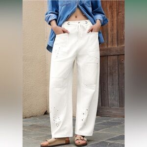 Amazon Baggy Barrel Patchwork Jeans 4